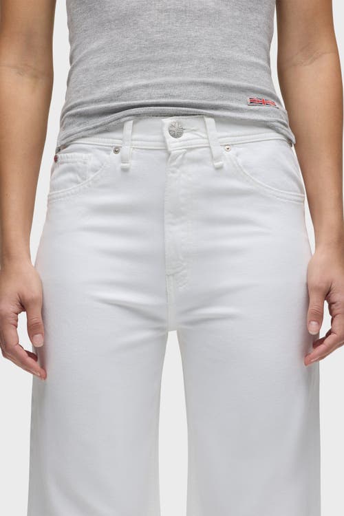 Hudson Jeans Jodie Wide Leg W/ Flap In White