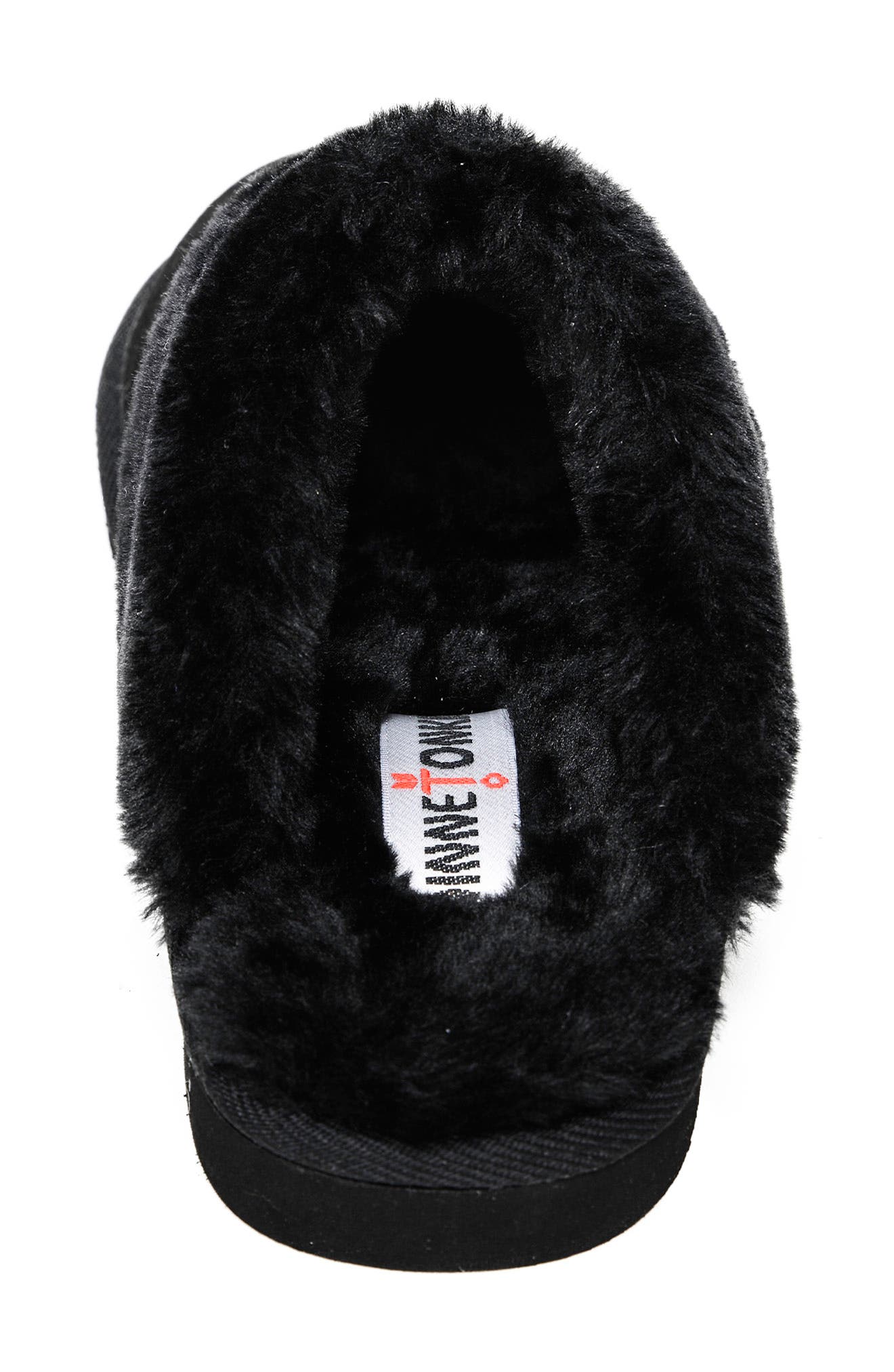 Minnetonka Chesney Mule Slipper, Alternate, color, Black Suede