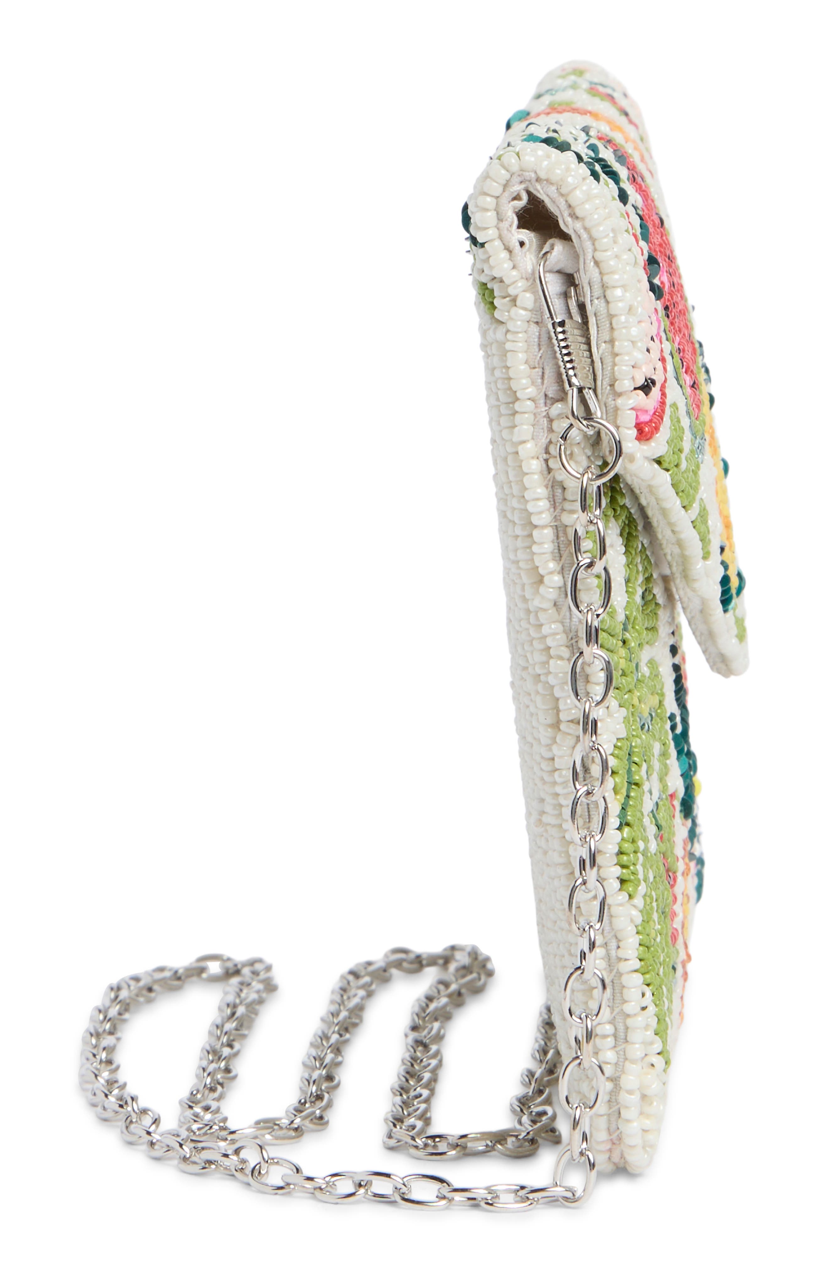 Collection XIIX Beaded Fruit Motif Clutch, Alternate, color, Ivory Multi