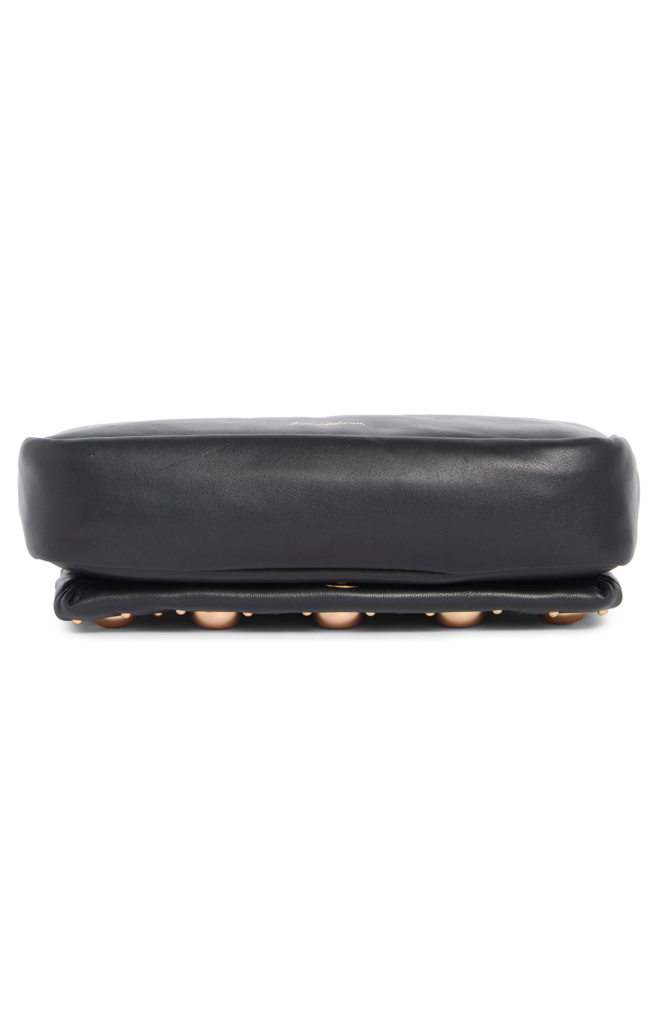Kiara Convertible Leather Shoulder Bag, Alternate, color, BLACK