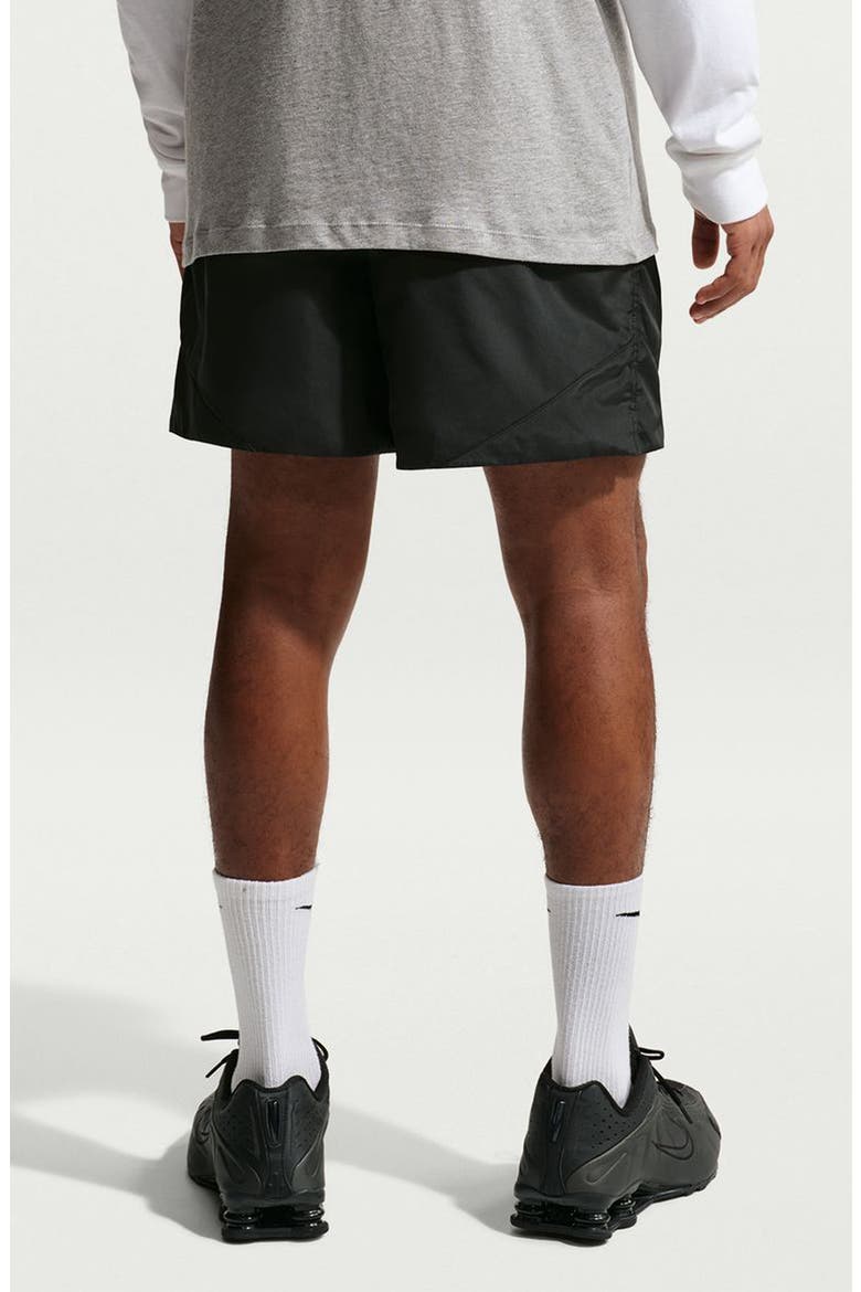 Windrunner Lightweight Woven Shorts, Alternate, color, BLACK/ WHITE