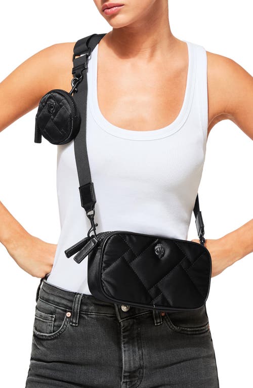 Kurt Geiger London Small Quilted Camera Bag In Black
