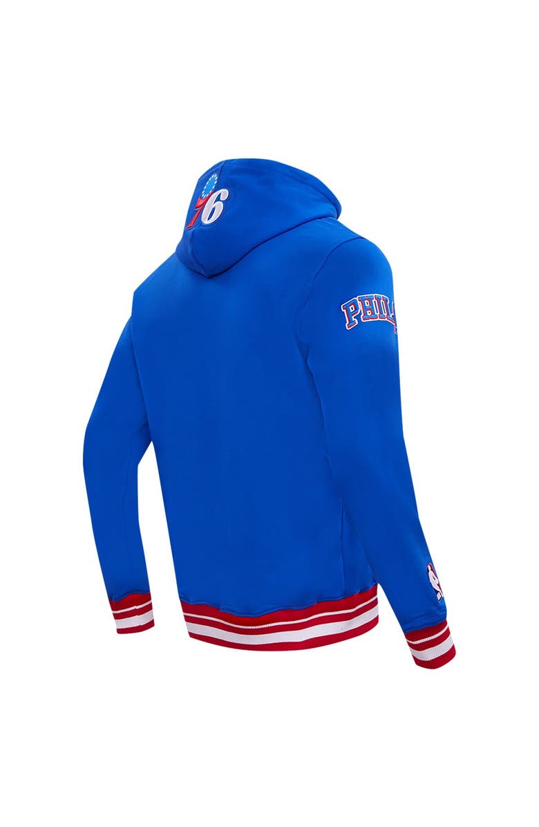 PRO STANDARD Men's Pro Standard Royal Philadelphia 76ers Script Tail Pullover Hoodie, Alternate, color, 