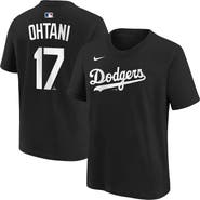 Nike Youth Nike Shohei Ohtani Black Los Angeles Dodgers Name & Number T-Shirt