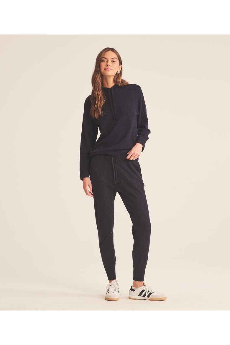Signature Cashmere Jogger, Alternate, color, Navy