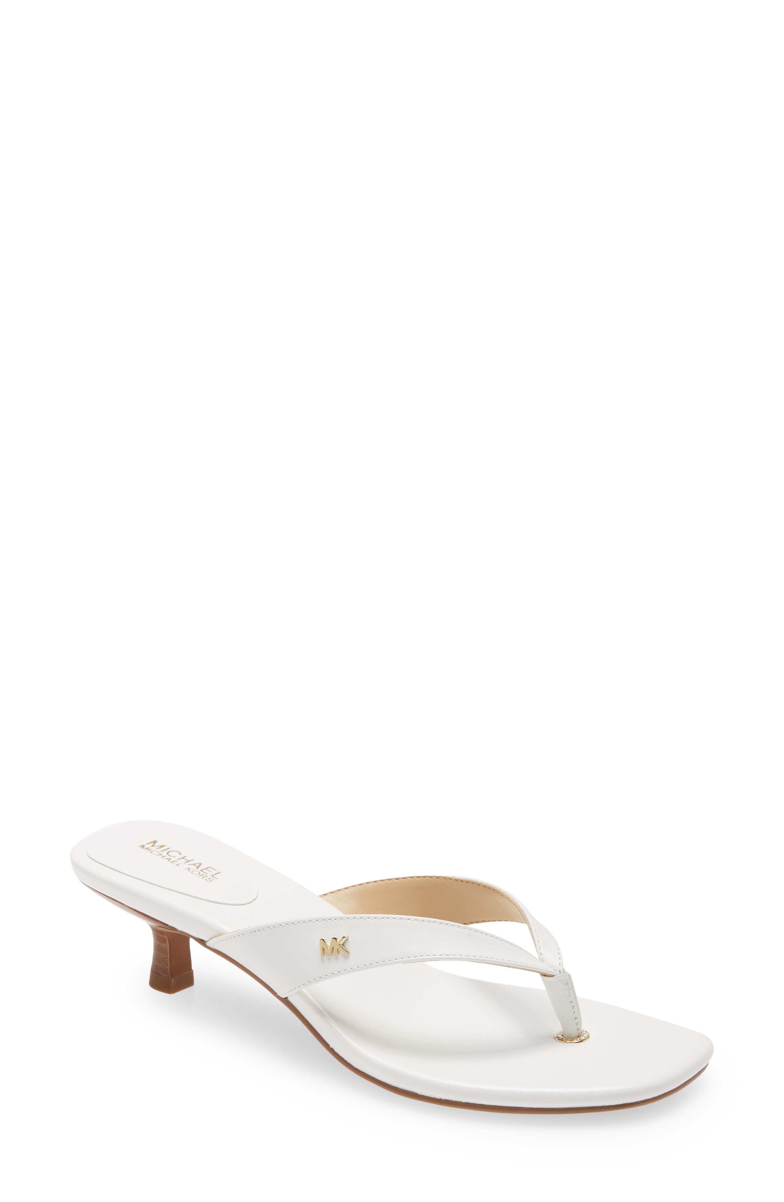 Angela Kitten Heel Flip Flop, Main, color, OPTIC WHITE
