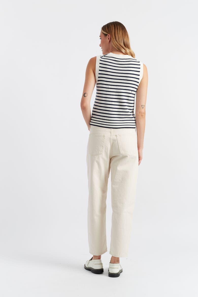 Pure Merino Heart Breton Tank, Alternate, color, Cream/Navy/True Red