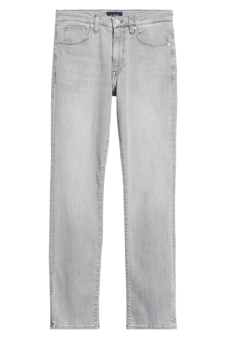 Courage Straight Leg Jeans, Alternate, color, LIGHT GREY ORGANIC ULTRA