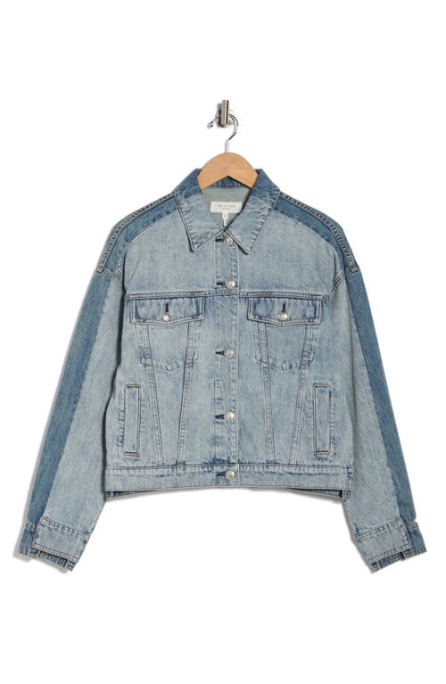 Rag & Bone Ryan Paneled Denim Jacket In Multi