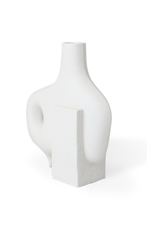 Jonathan Adler Medium Paradox Porcelain Vase In White