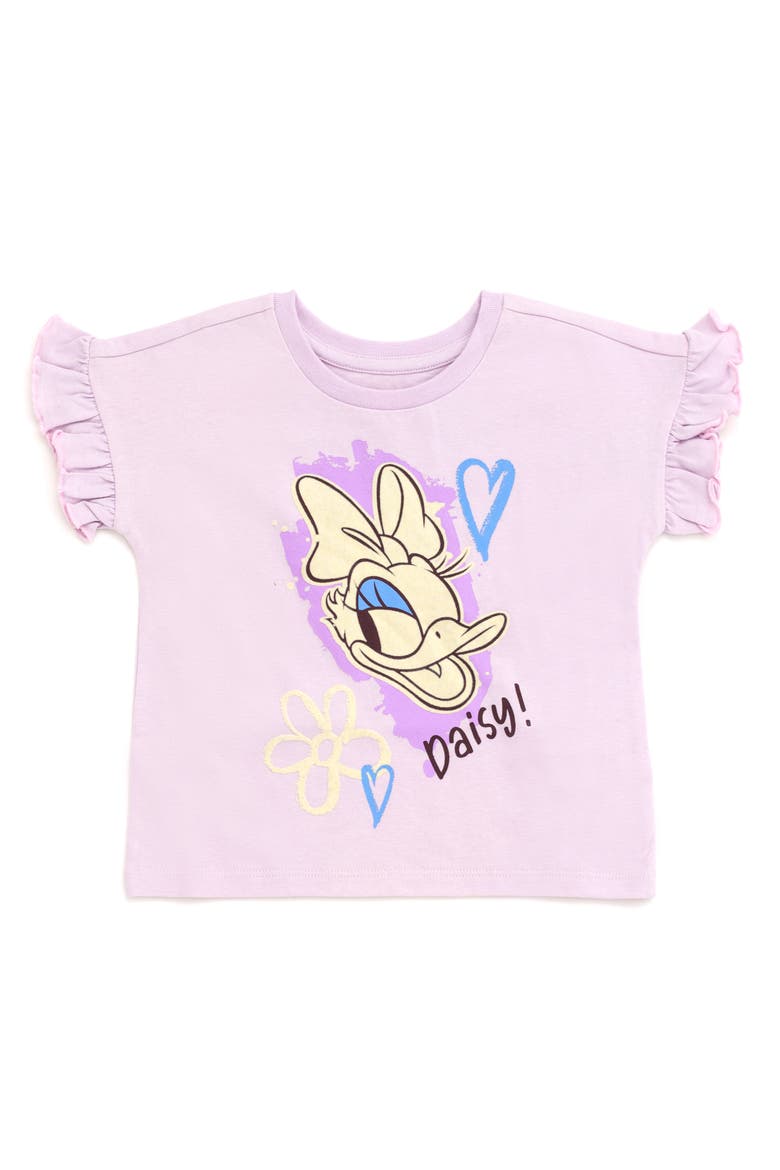 Minnie Mouse 2-Pack Short Sleeve T-Shirts, Alternate, color, Minnie Daisy Purple