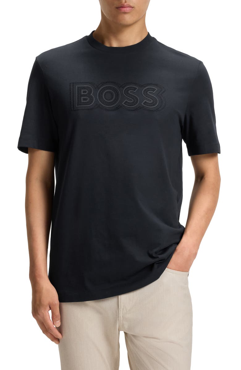 BOSS C-Thompson Logo T-Shirt, Main, color, Black