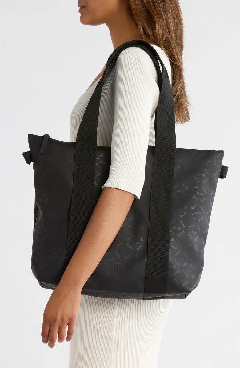 Rains Waterproof Mini Tote Bag, Alternate, color, House