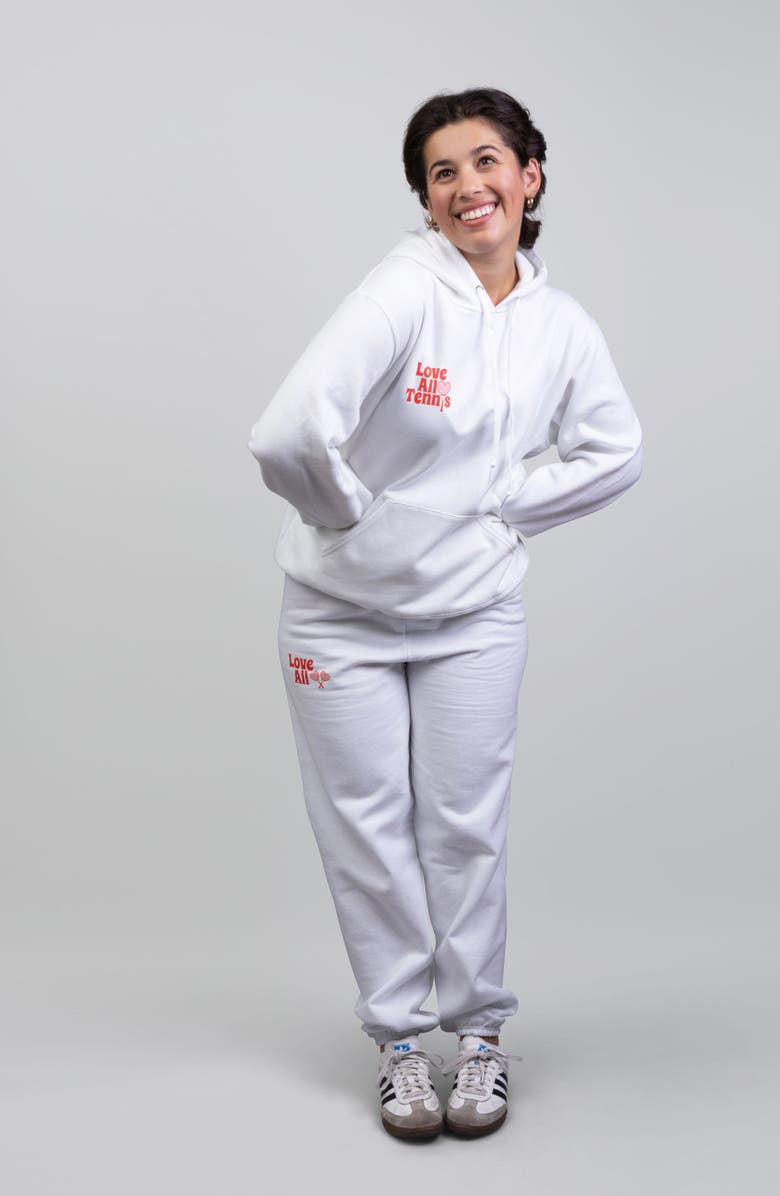 Love All Tennis Women
s Whitney Sweatpants, Alternate, color, White