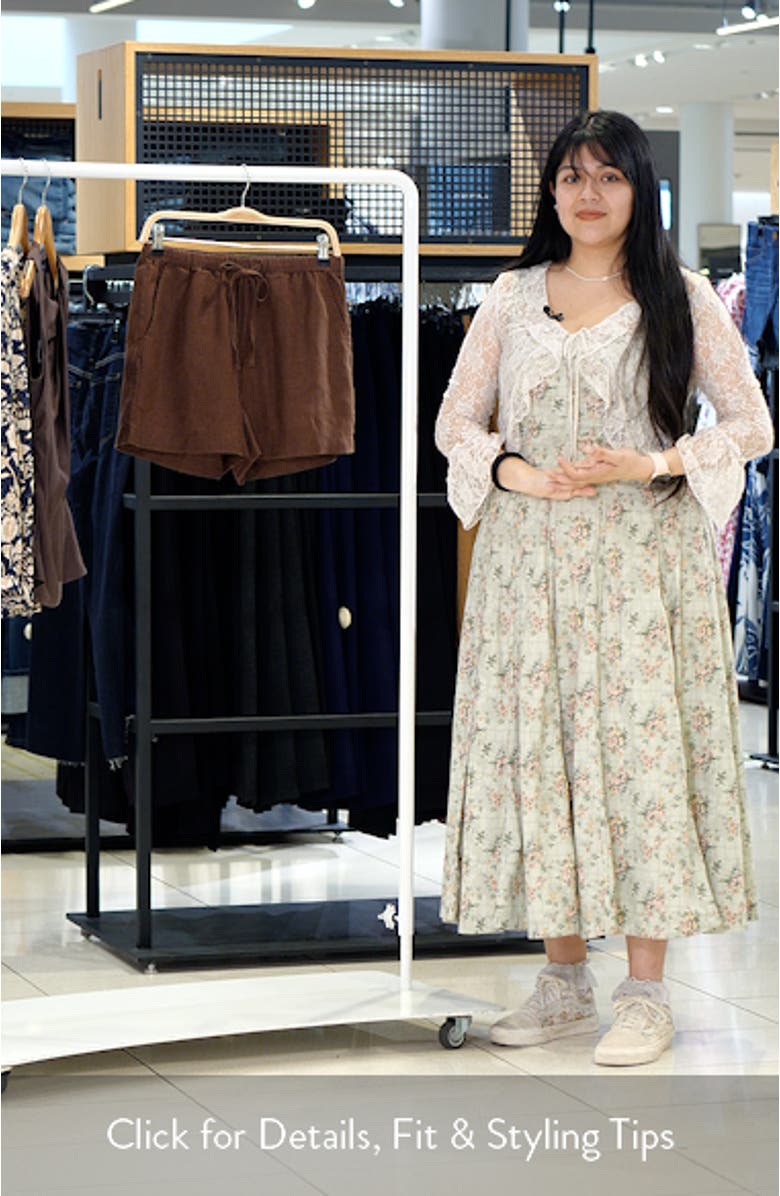 Jenner Linen Drawstring Shorts, sales video thumbnail