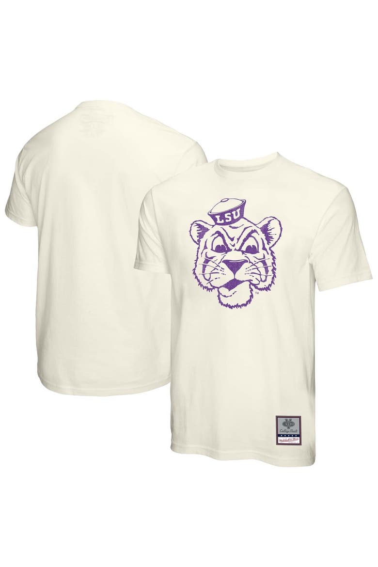 Men's Mitchell & Ness  Cream LSU Tigers Vintage Tone T-Shirt, Main, color, Cream