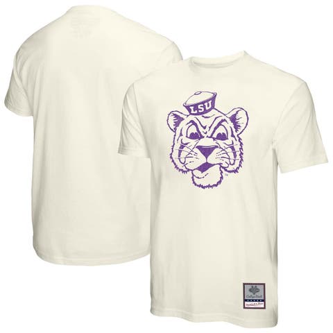 Men's Mitchell & Ness  Cream LSU Tigers Vintage Tone T-Shirt