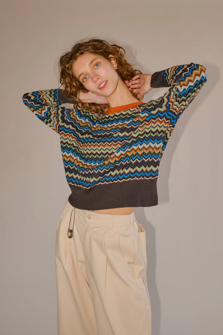 Mini Mizzoni Lightweight Sweater, Alternate, color, Evening