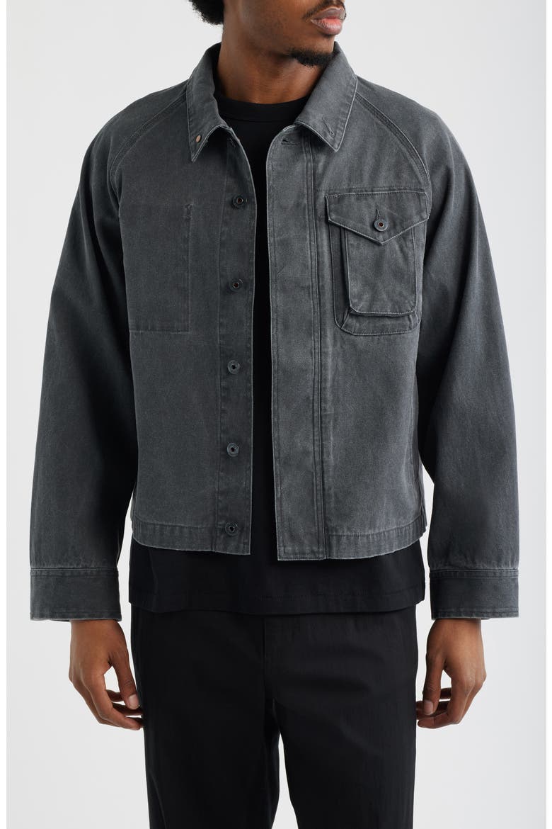 Sulfur Dyed Faded Jacket, Main, color, CHARCOAL