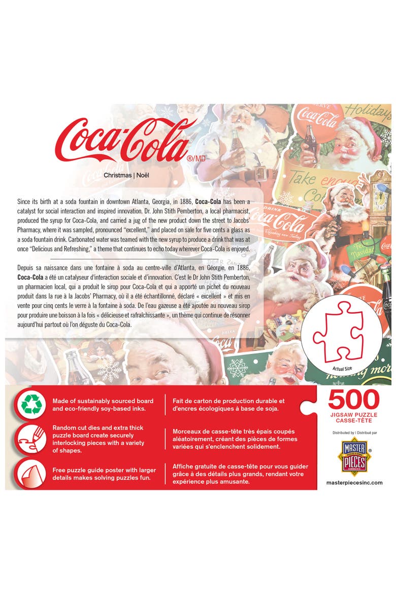 Coca-Cola Christmas 500 Piece Puzzle, Alternate, color, Multicolor