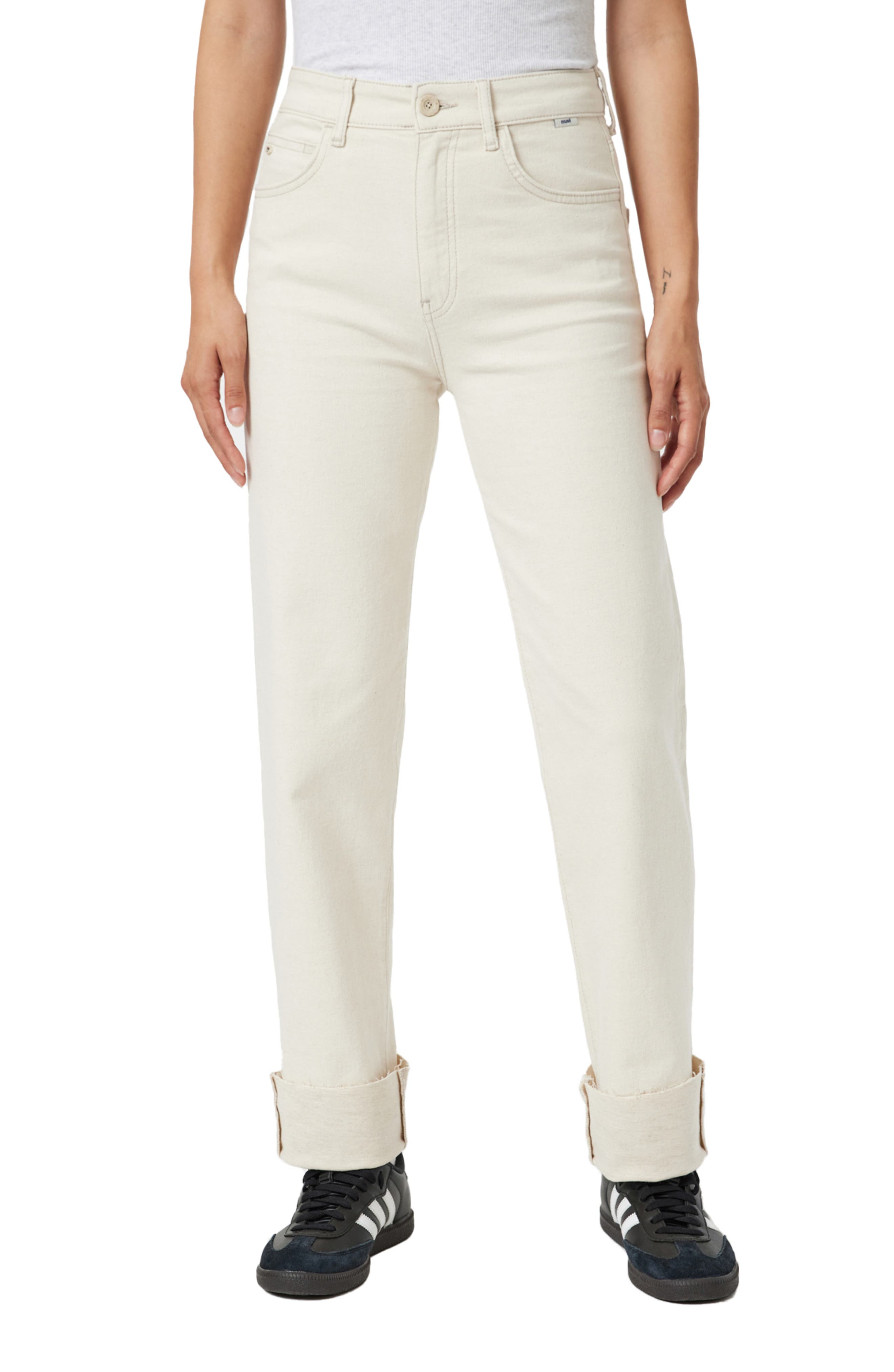 Mavi Jeans Savannah Cuffed High Waist Straight Leg Jeans
