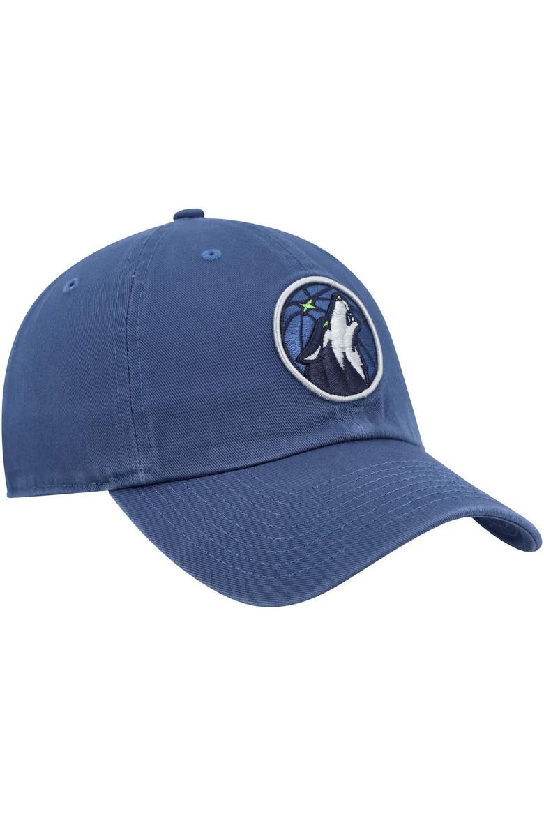 Men's '47 Navy Minnesota Timberwolves Team Clean Up Adjustable Hat, Alternate, color, NAVY