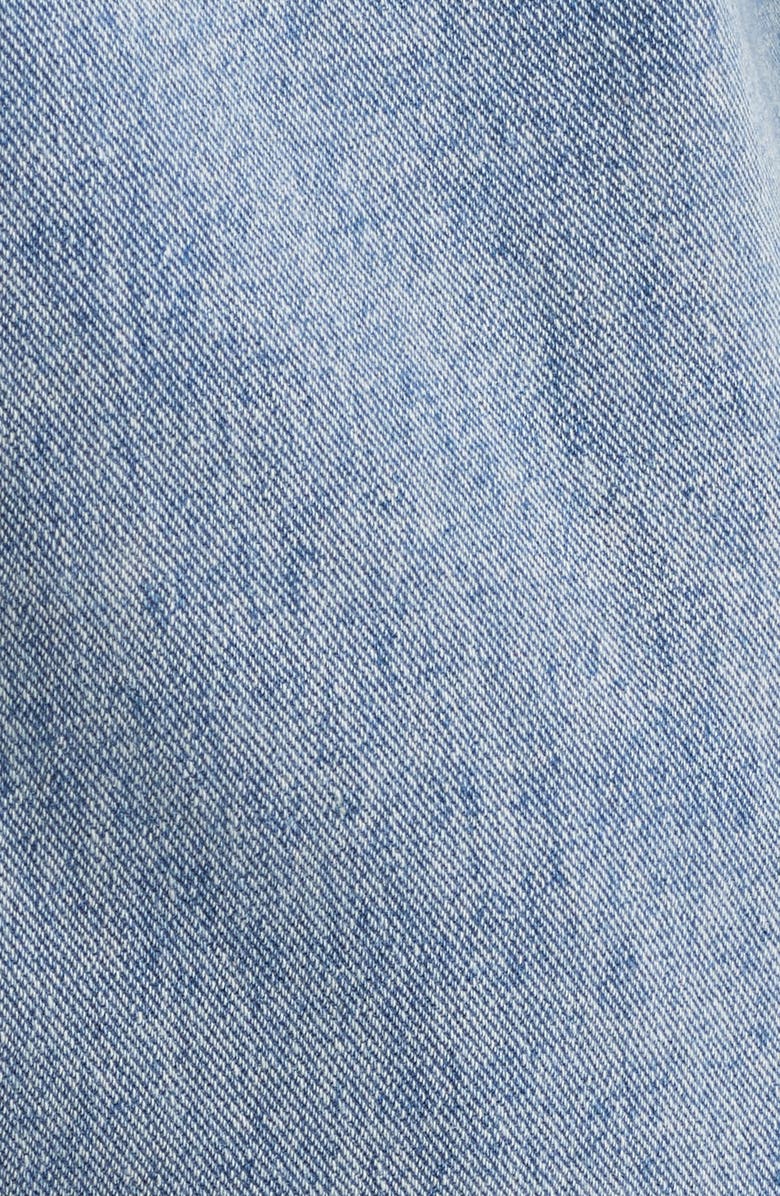 PTCL Delilah Imitation Pearl & Rhinestone Denim Jacket, Alternate, color, Light Wash