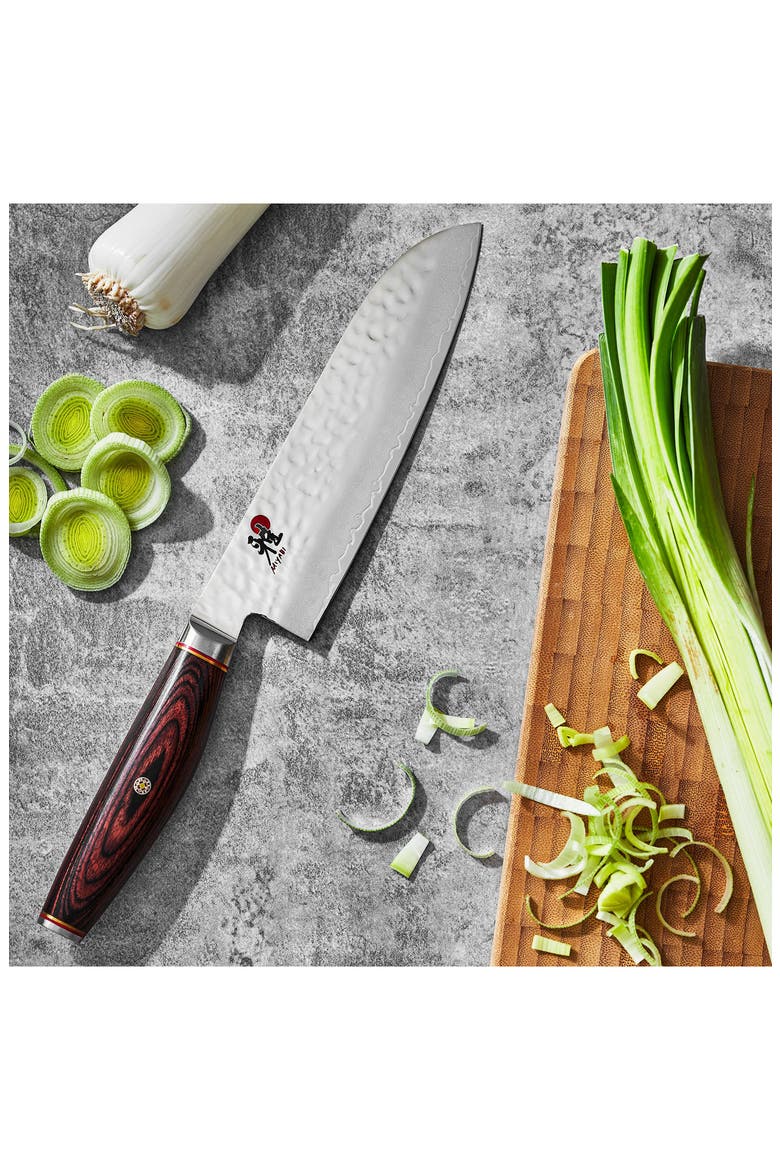 6000MCT- Artisan 7" Santoku Knife, Alternate, color, SILVER