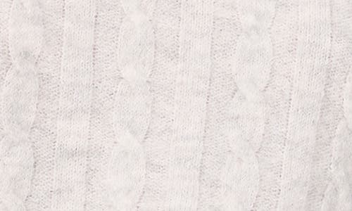 1.state Mixed Stitch Crewneck Sweater In Silver Heather