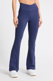 90 DEGREE BY REFLEX Superflex Madison Crossover Flared Leggings