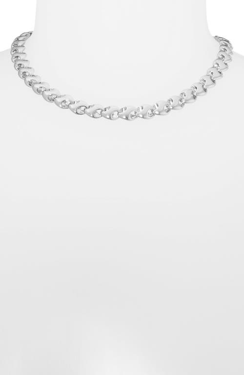 Open Edit Interlocked Link Necklace In Metallic