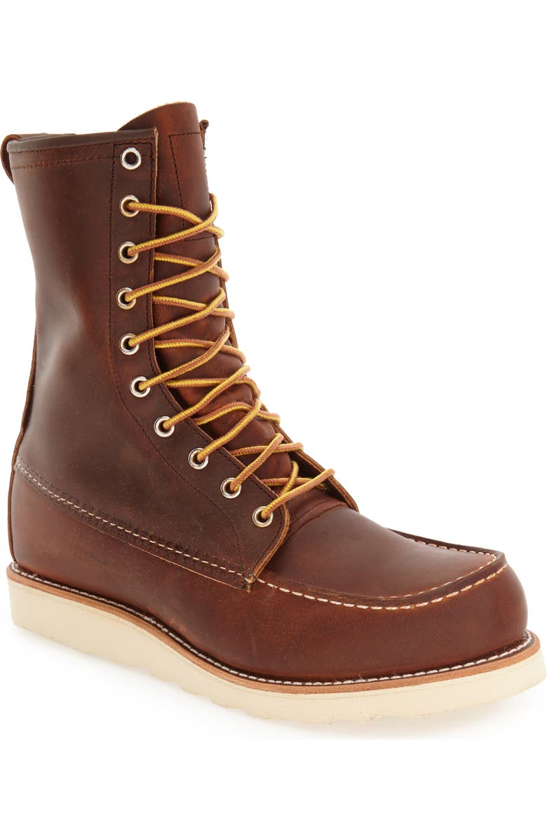 Red Wing '877' Moc Toe Boot, Main, color,