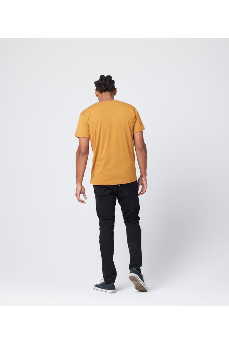Unisex Cotton T-Shirt, Alternate, color, Turmeric
