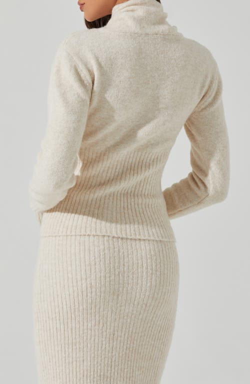 Astr The Label Neve Cowl Neck Sweater In White