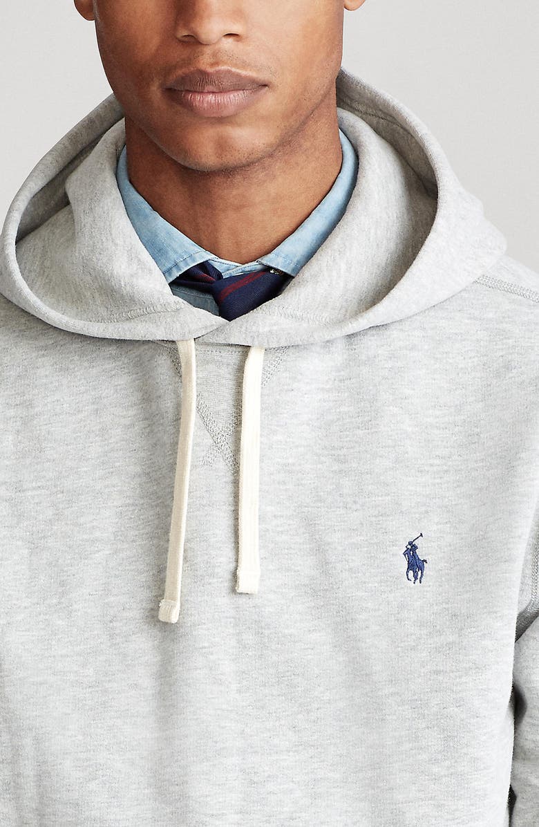 Polo Ralph Lauren Fleece Hoodie, Alternate, color, Andover Heather