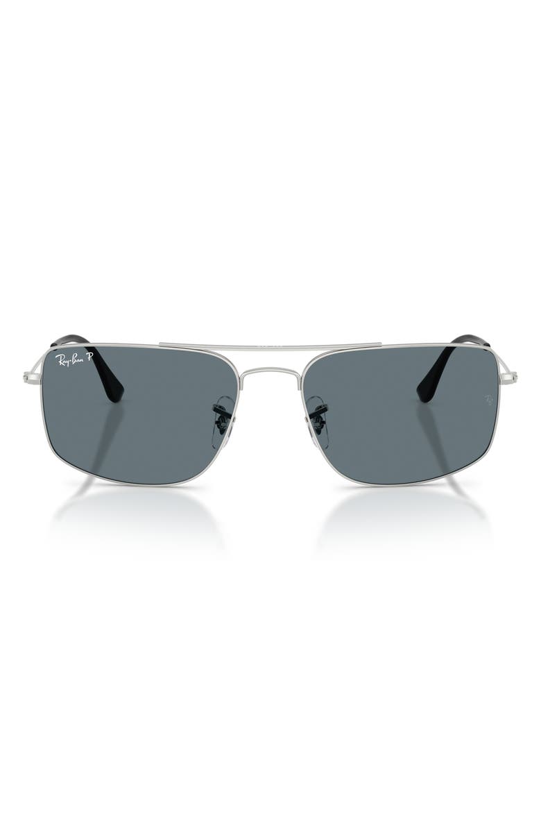 Ray-Ban Explorer 3 56mm Polarized Square Sunglasses, Main, color, 