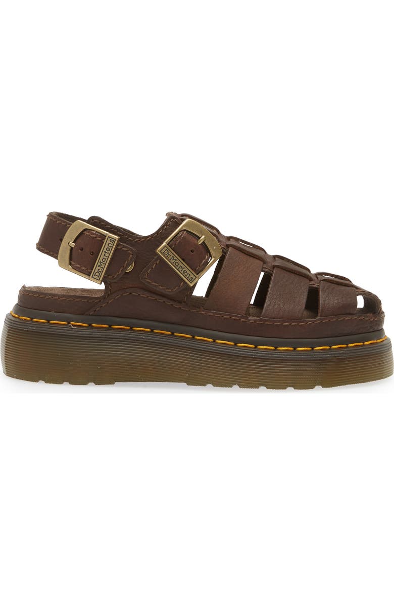 Dr. Martens Wrenlie Fisherman Sandal, Alternate, color, Dark Brown