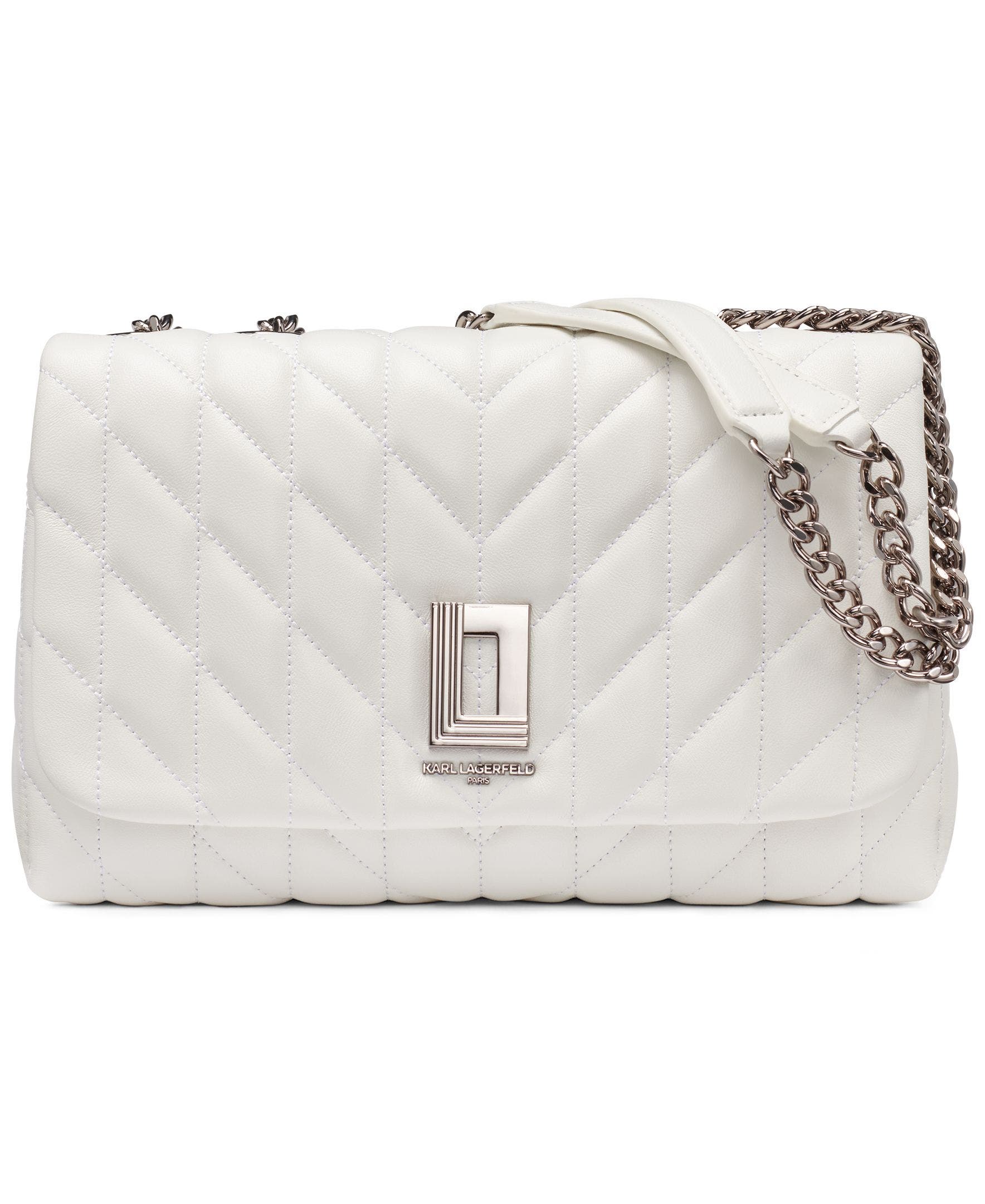 KARL LAGERFELD PARIS Lafayette Shoulder, Main, color, White