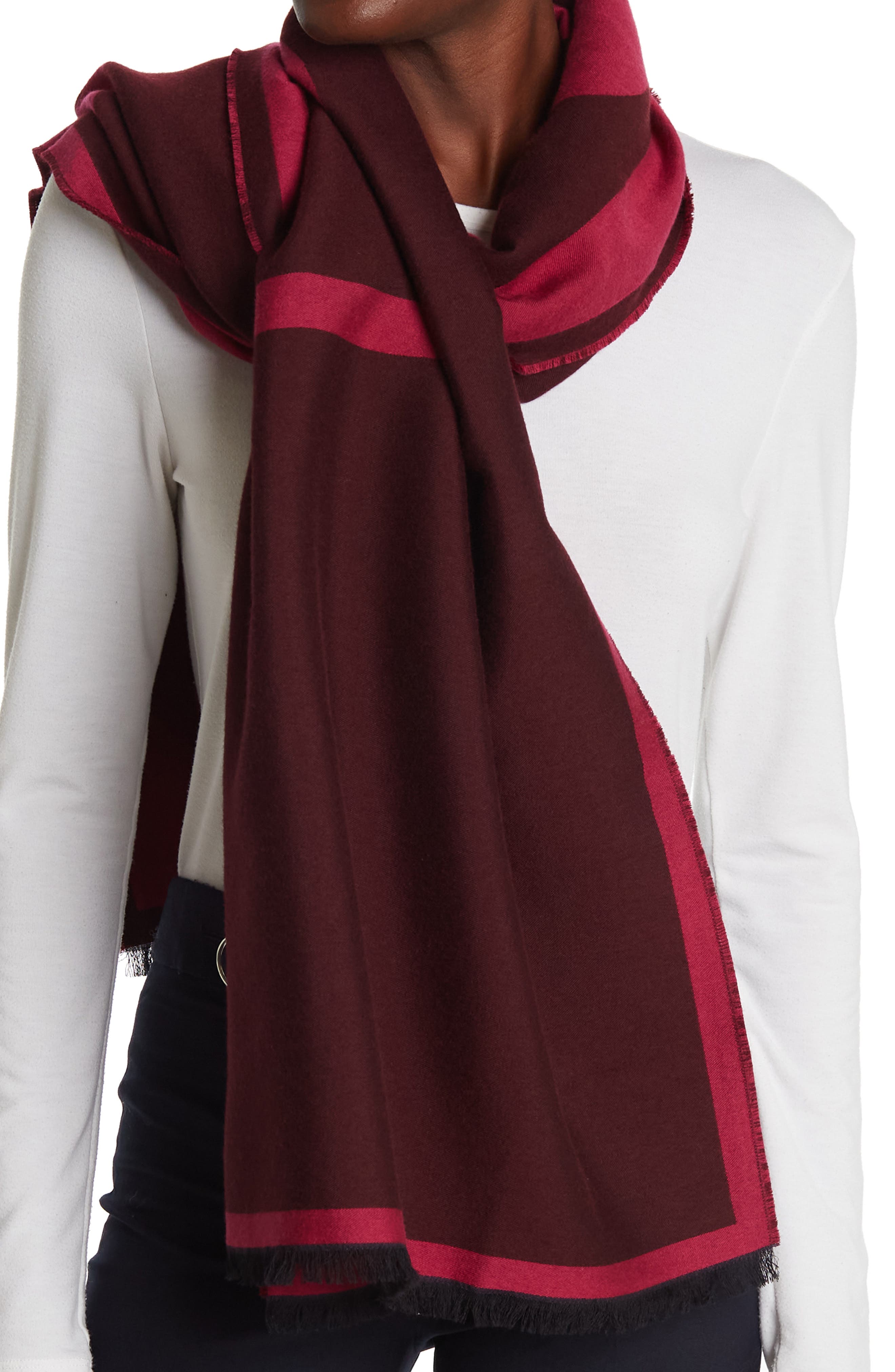 Valentino Garavani VALENTINO Stripe Print Stole (Women) | Nordstromrack