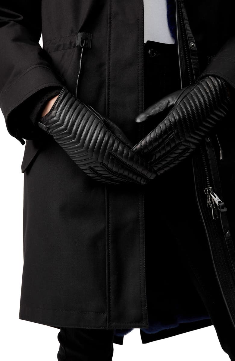 Mackage Cano Lambskin Leather Tech Gloves, Alternate, color,