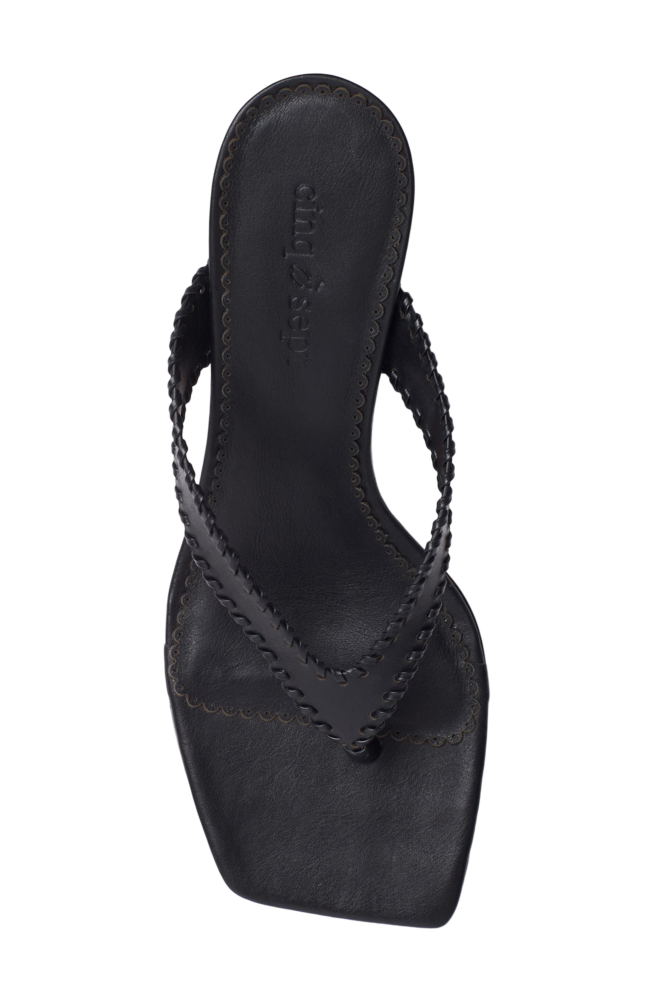 Cinq à Sept Frankie Thong Slide Sandal, Alternate, color, Black