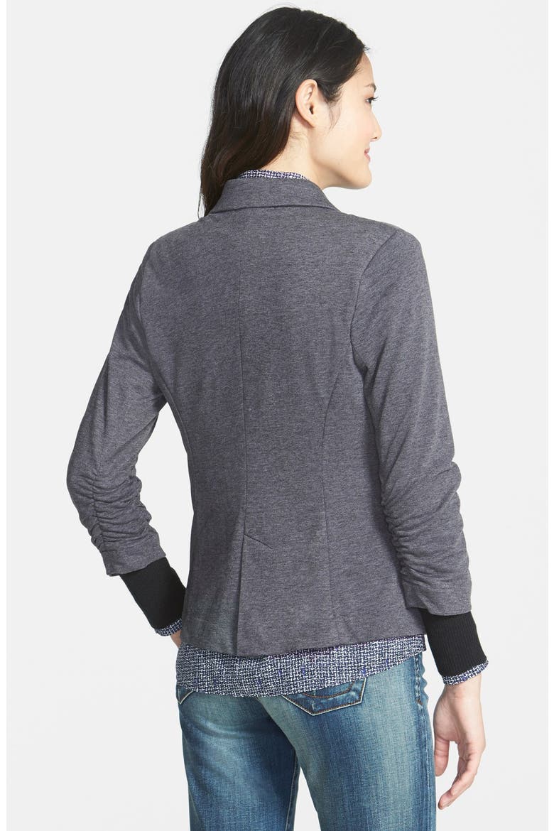 Ruched Sleeve Jacket, Alternate, color, GREY