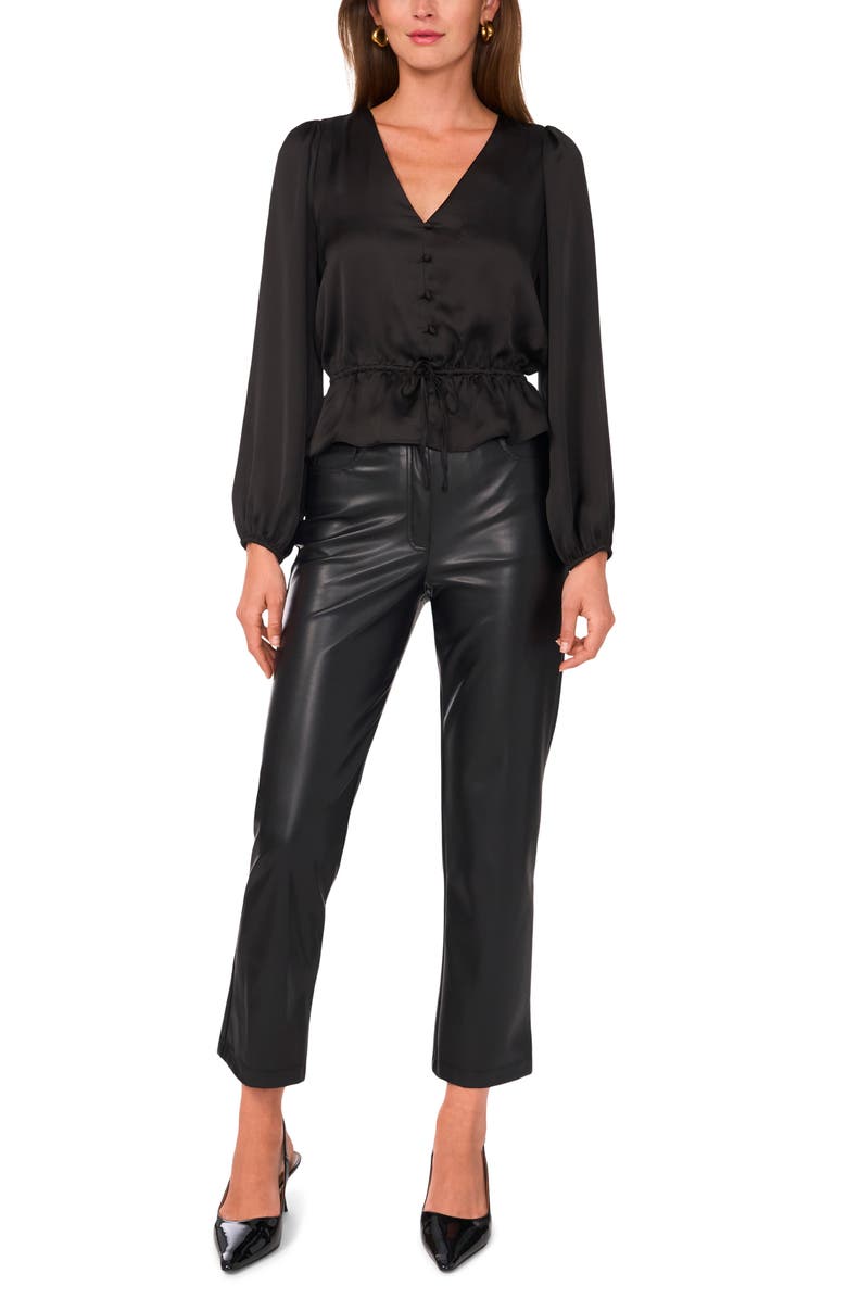 1.STATE Satin Peplum Top, Alternate, color,