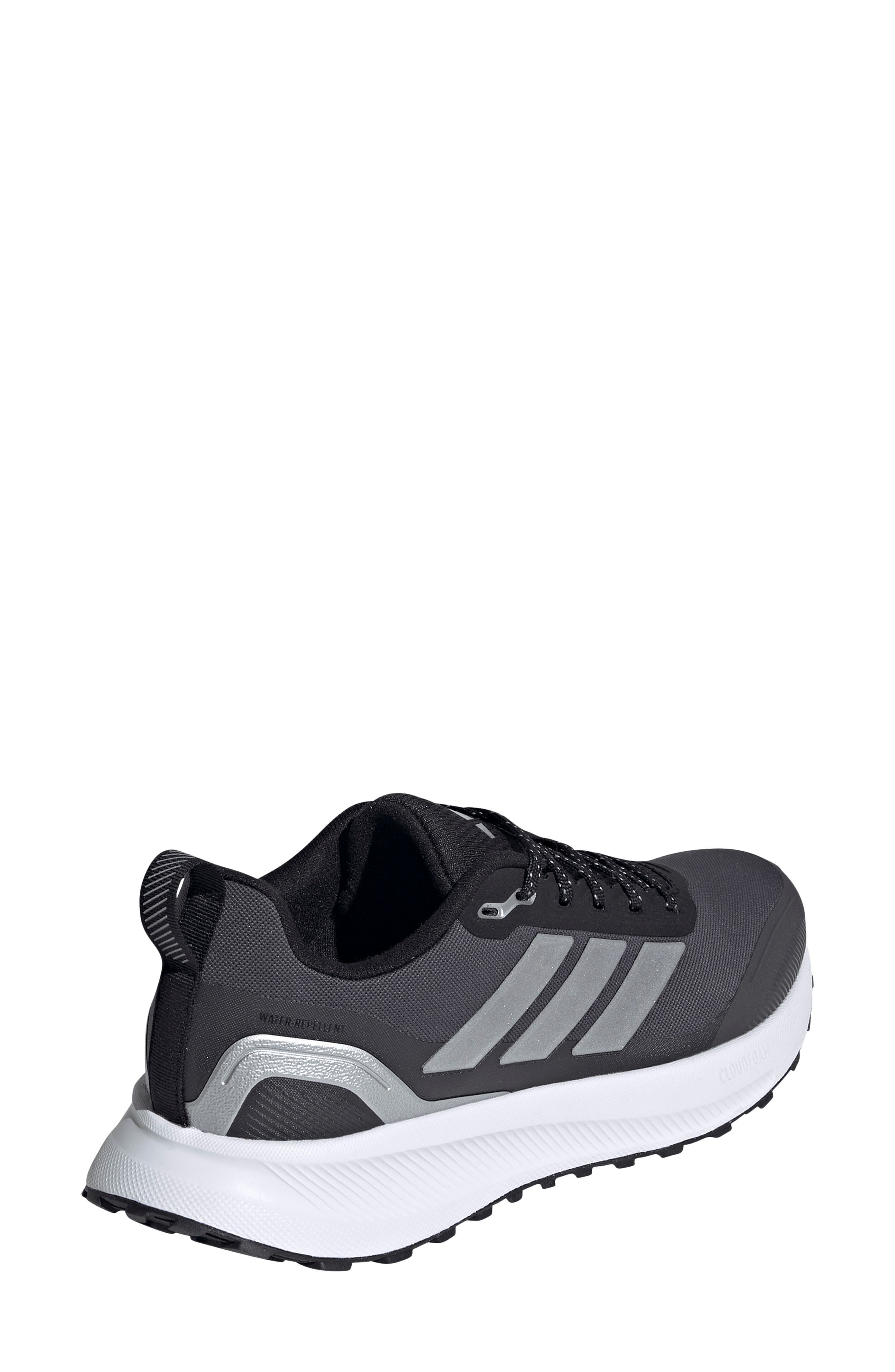 Runfalcon 5 TR Water Repellent Running Shoe, Alternate, color, CORE BLACK/ SILVER/ CARBON
