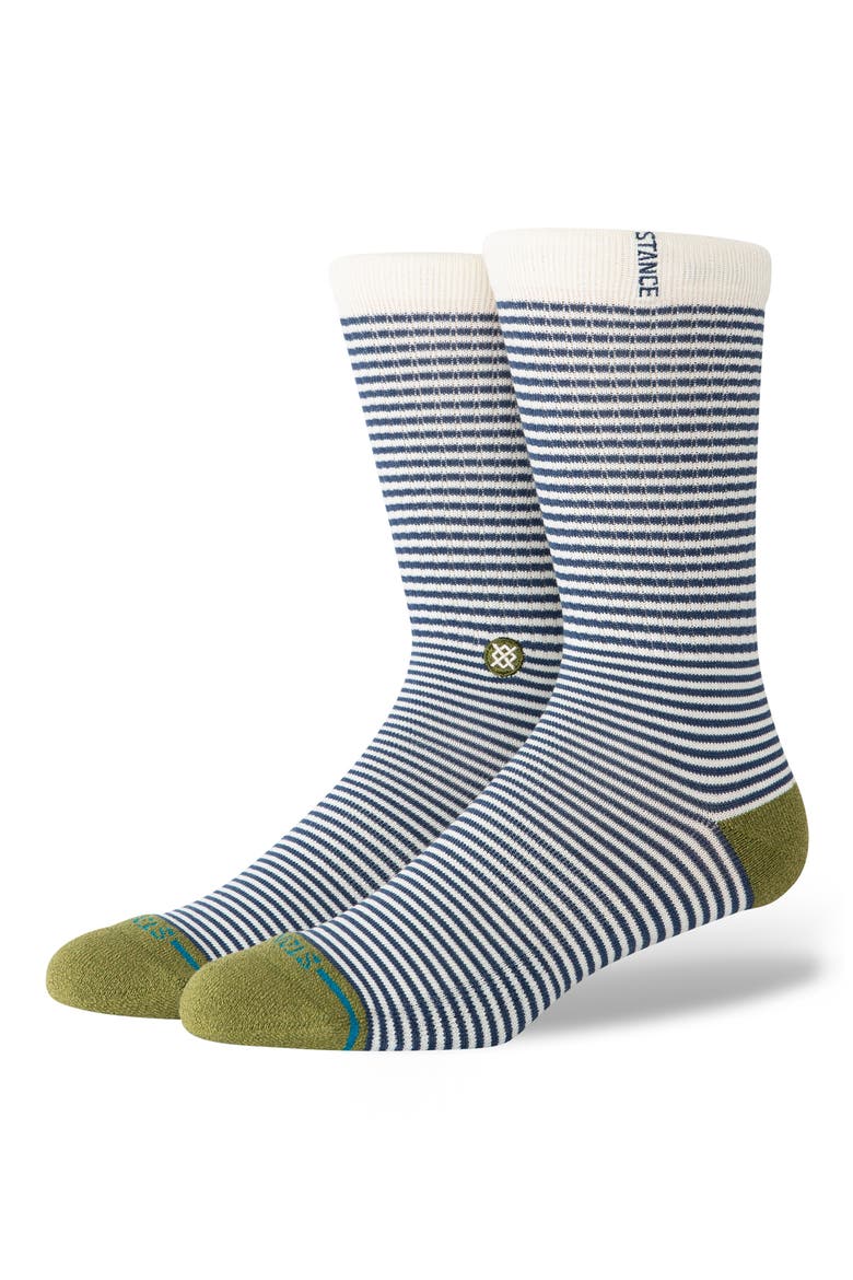 Mini Bar Crew Socks, Main, color, OLIVE