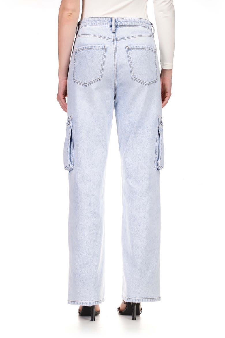 The Cargo High Waist Relaxed Fit Jeans, Alternate, color, HLGR