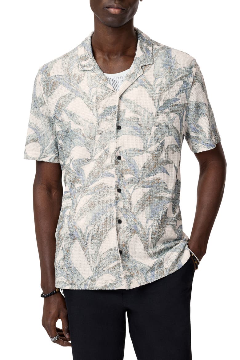 Conant Desert Flower Camp Shirt, Main, color, ECRU