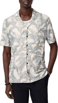 John Varvatos Conant Desert Flower Camp Shirt