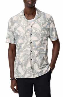 John Varvatos Conant Desert Flower Camp Shirt