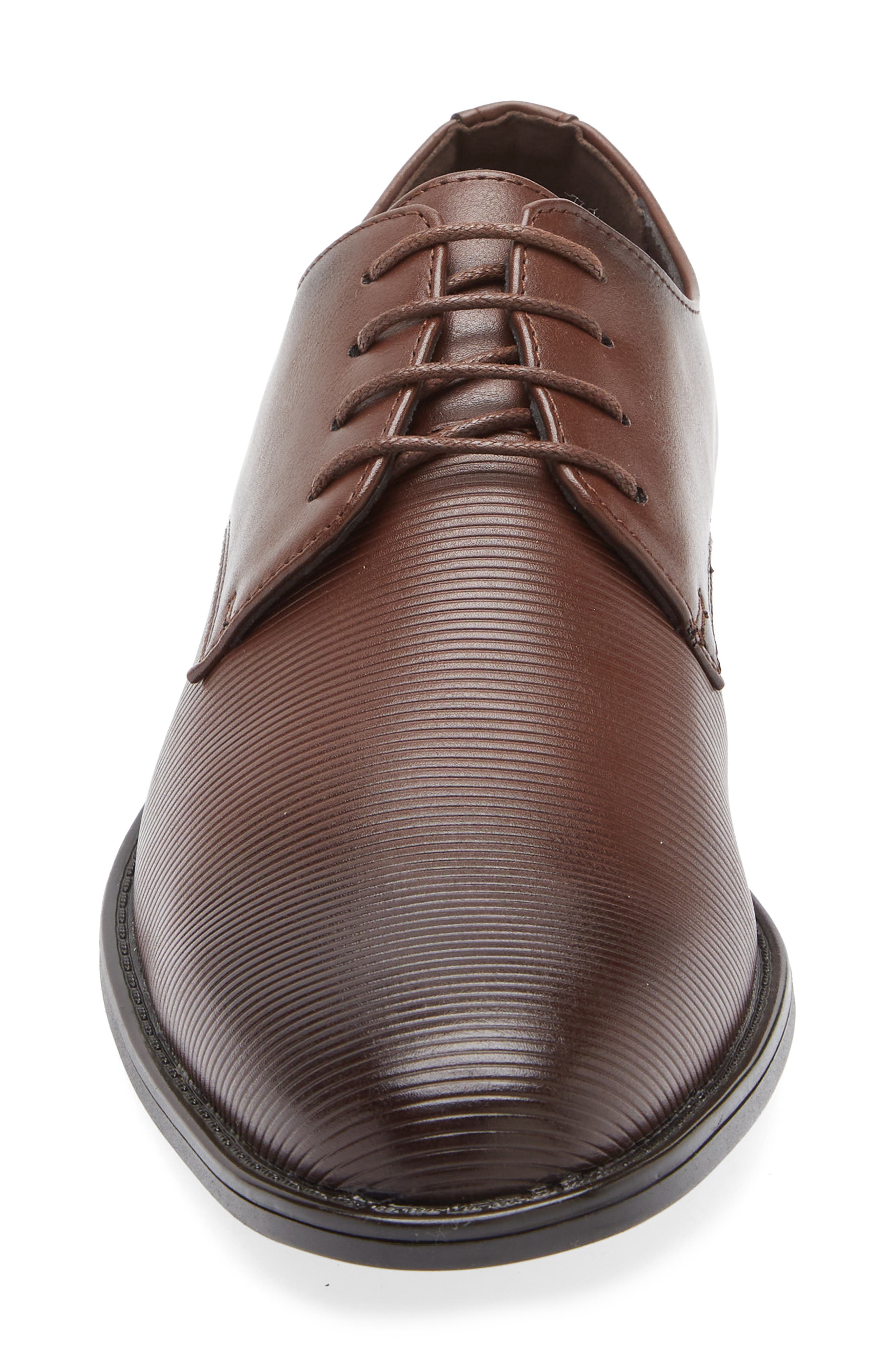 GEOFFREY BEENE Ribbed Derby, Alternate, color, Brown
